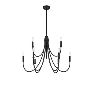 Savoy House - 1-2541-9-89 - Nine Light Chandelier - Cameron - Matte Black