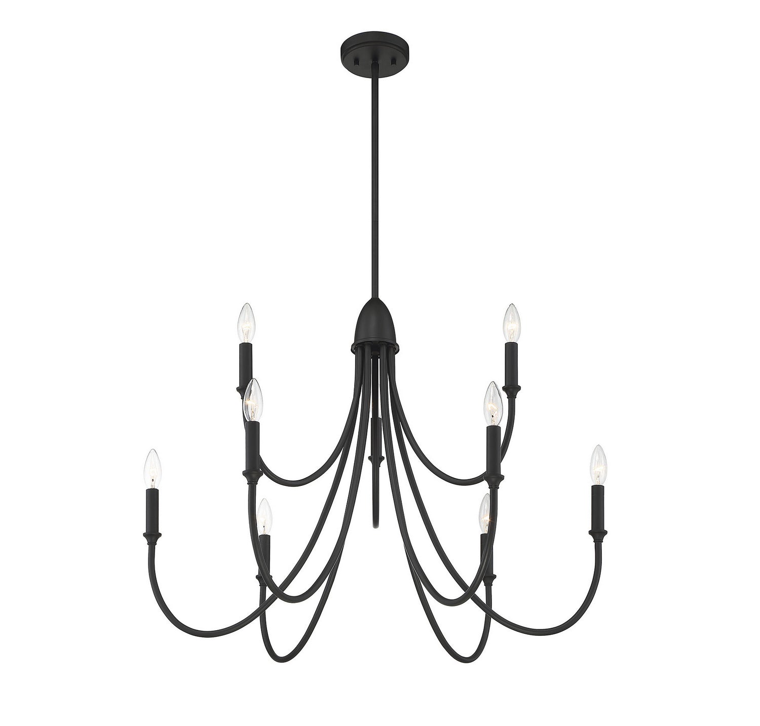 Savoy House - 1-2541-9-89 - Nine Light Chandelier - Cameron - Matte Black