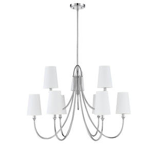 Savoy House - 1-2541-9-109 - Nine Light Chandelier - Cameron - Polished Nickel