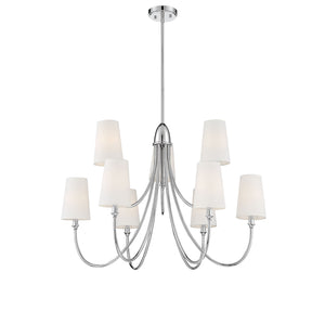 Savoy House - 1-2541-9-109 - Nine Light Chandelier - Cameron - Polished Nickel