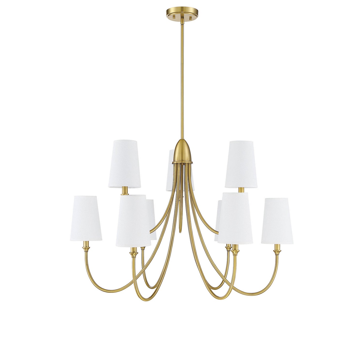 Savoy House - 1-2541-9-322 - Nine Light Chandelier - Cameron - Warm Brass