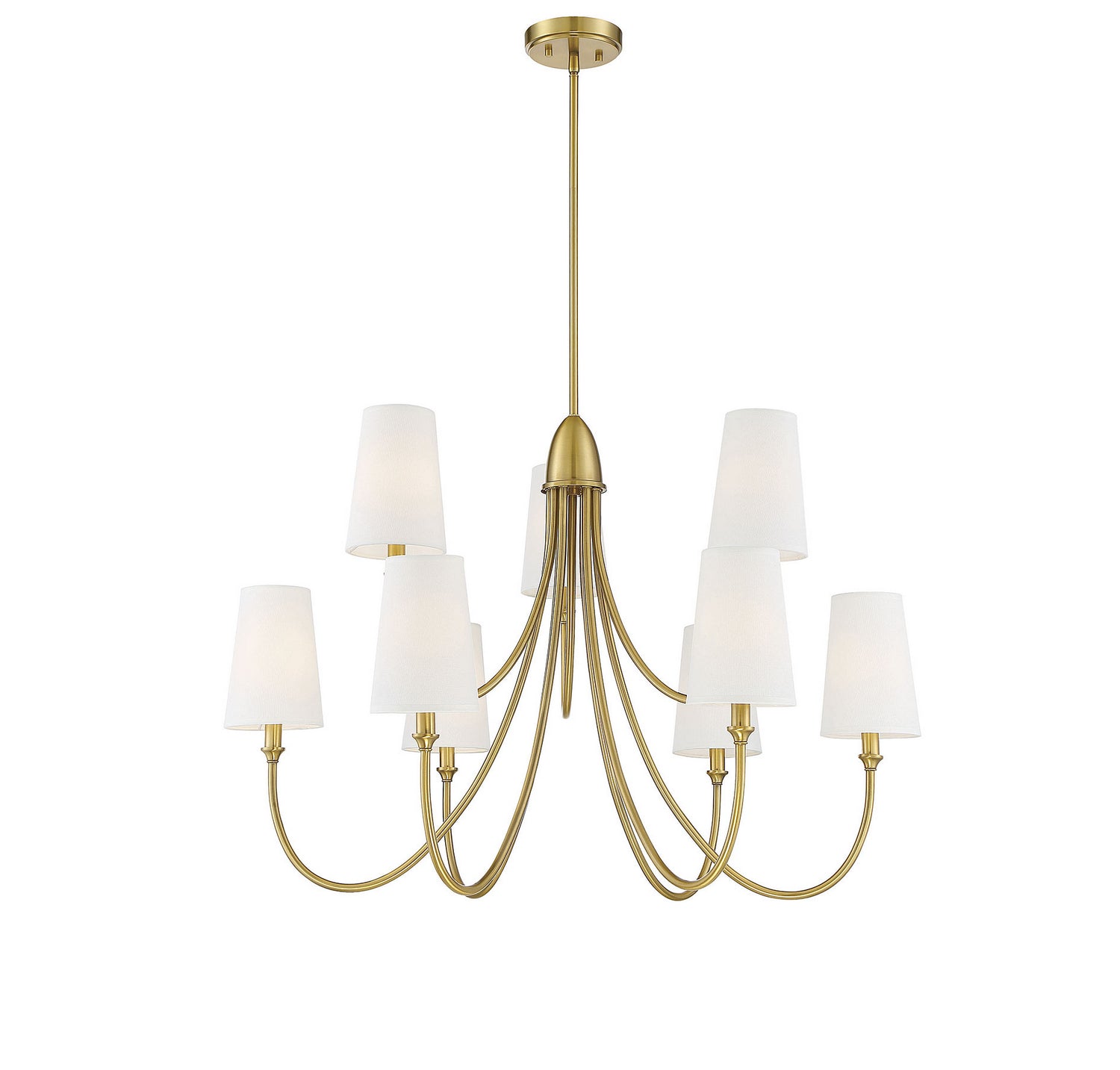 Savoy House - 1-2541-9-322 - Nine Light Chandelier - Cameron - Warm Brass