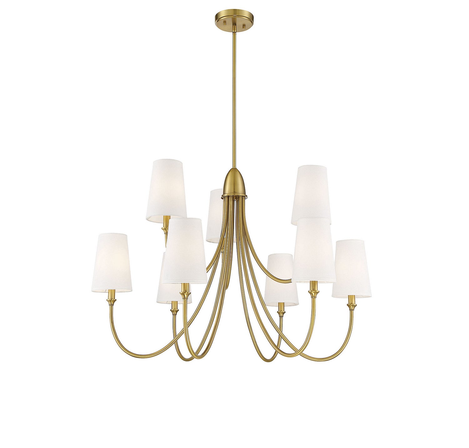 Savoy House - 1-2541-9-322 - Nine Light Chandelier - Cameron - Warm Brass