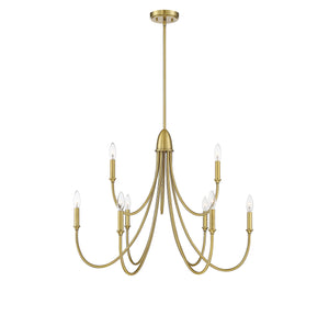 Savoy House - 1-2541-9-322 - Nine Light Chandelier - Cameron - Warm Brass