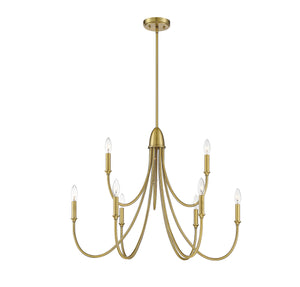 Savoy House - 1-2541-9-322 - Nine Light Chandelier - Cameron - Warm Brass