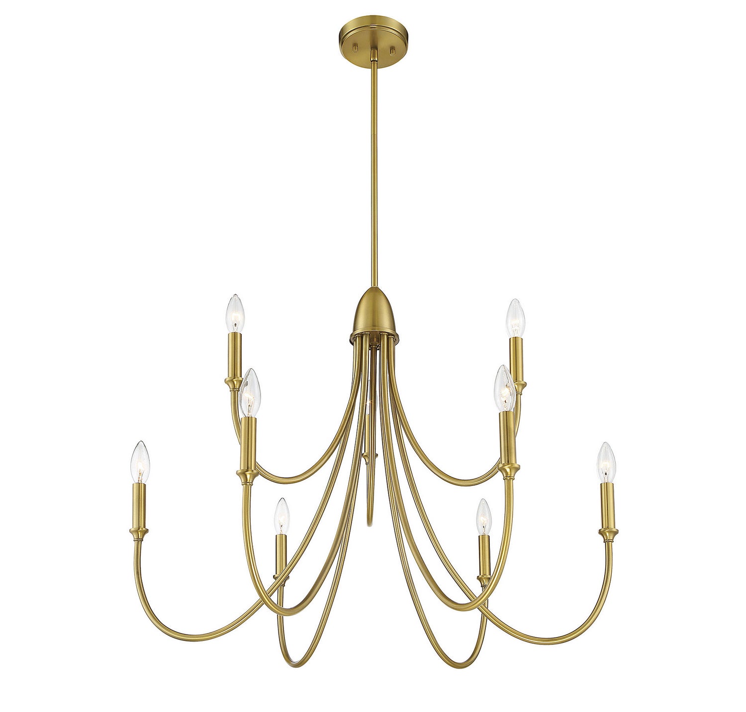 Savoy House - 1-2541-9-322 - Nine Light Chandelier - Cameron - Warm Brass