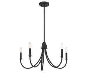 Savoy House - 1-2540-5-89 - Five Light Chandelier - Cameron - Matte Black