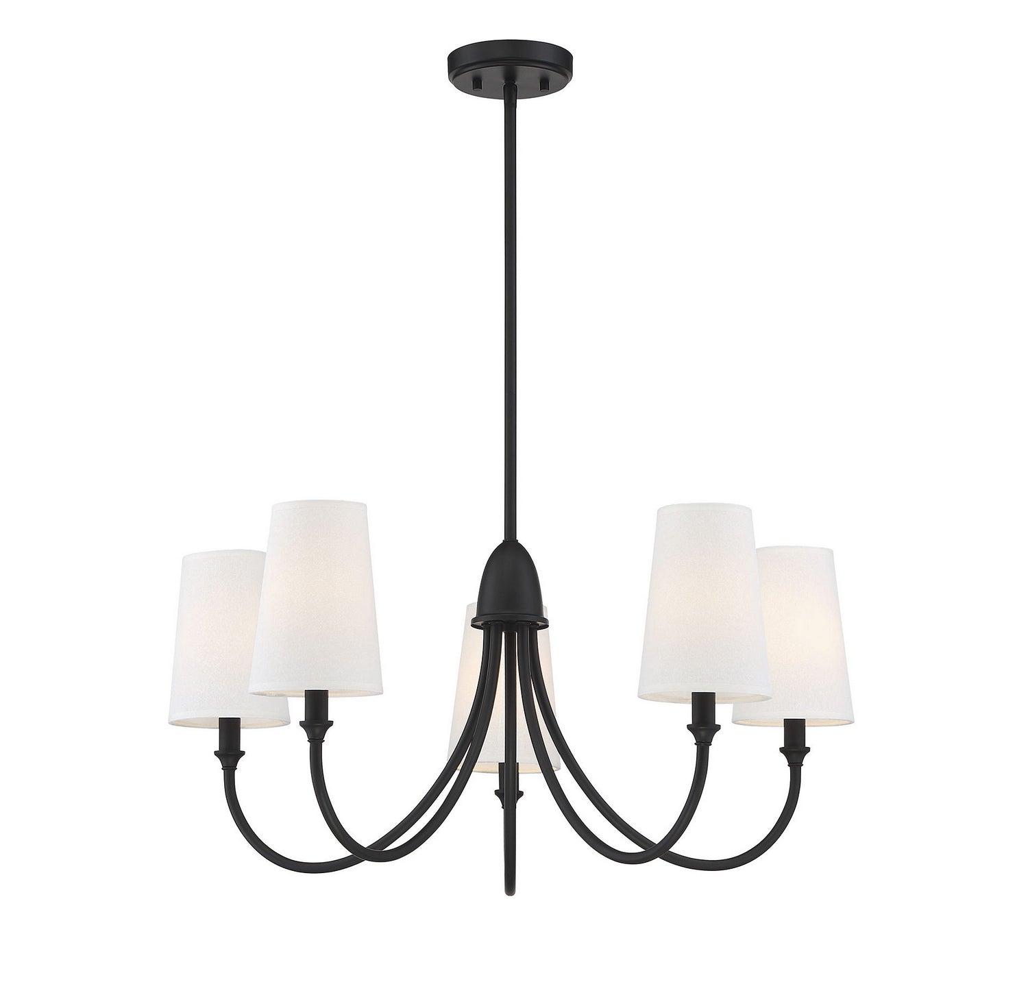 Savoy House - 1-2540-5-89 - Five Light Chandelier - Cameron - Matte Black