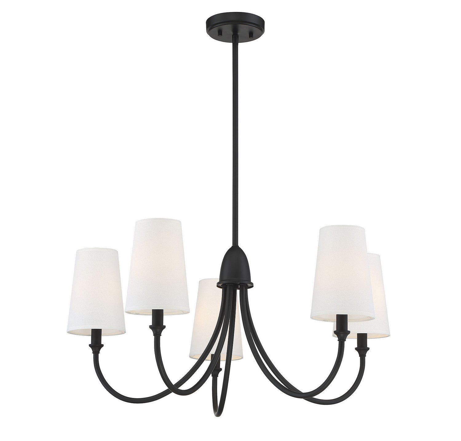 Savoy House - 1-2540-5-89 - Five Light Chandelier - Cameron - Matte Black