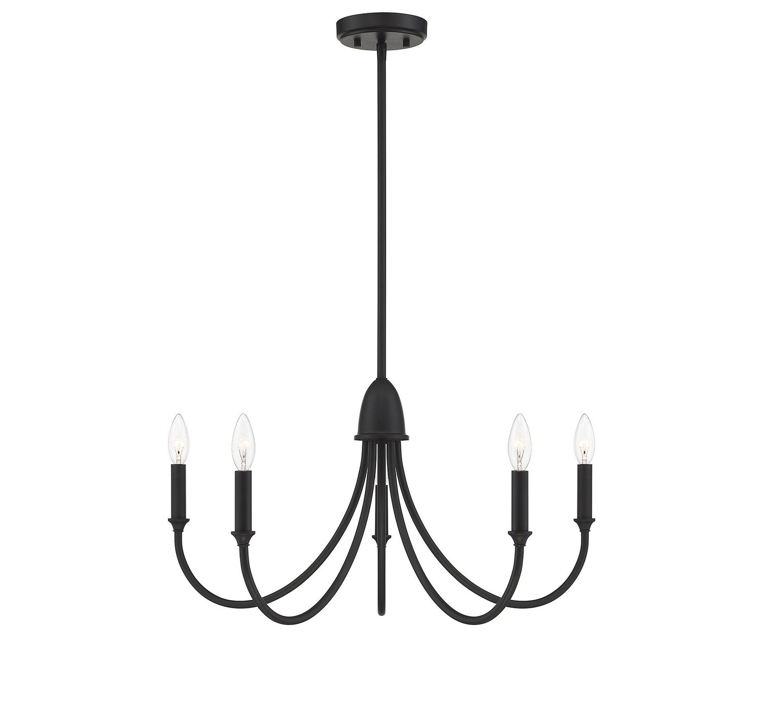 Savoy House - 1-2540-5-89 - Five Light Chandelier - Cameron - Matte Black