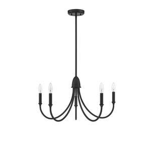 Savoy House - 1-2540-5-89 - Five Light Chandelier - Cameron - Matte Black