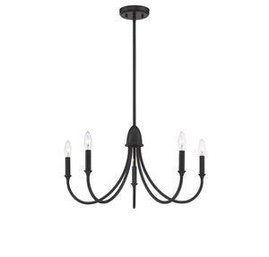 Savoy House - 1-2540-5-89 - Five Light Chandelier - Cameron - Matte Black