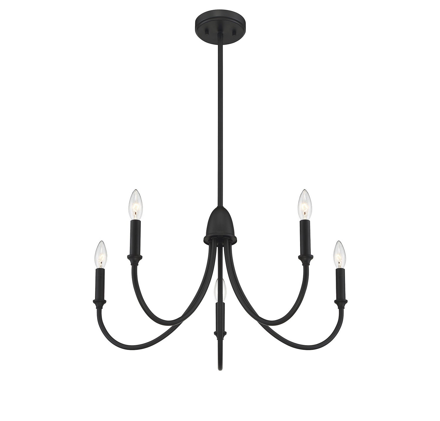 Savoy House - 1-2540-5-89 - Five Light Chandelier - Cameron - Matte Black