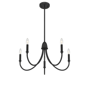 Savoy House - 1-2540-5-89 - Five Light Chandelier - Cameron - Matte Black