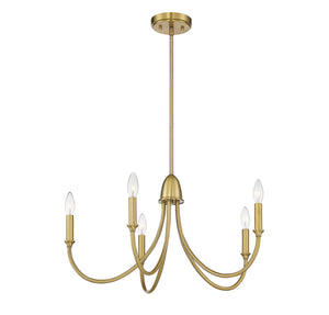 Savoy House - 1-2540-5-322 - Five Light Chandelier - Cameron - Warm Brass