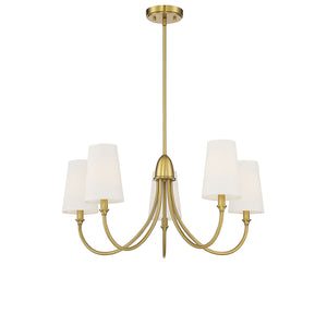 Savoy House - 1-2540-5-322 - Five Light Chandelier - Cameron - Warm Brass