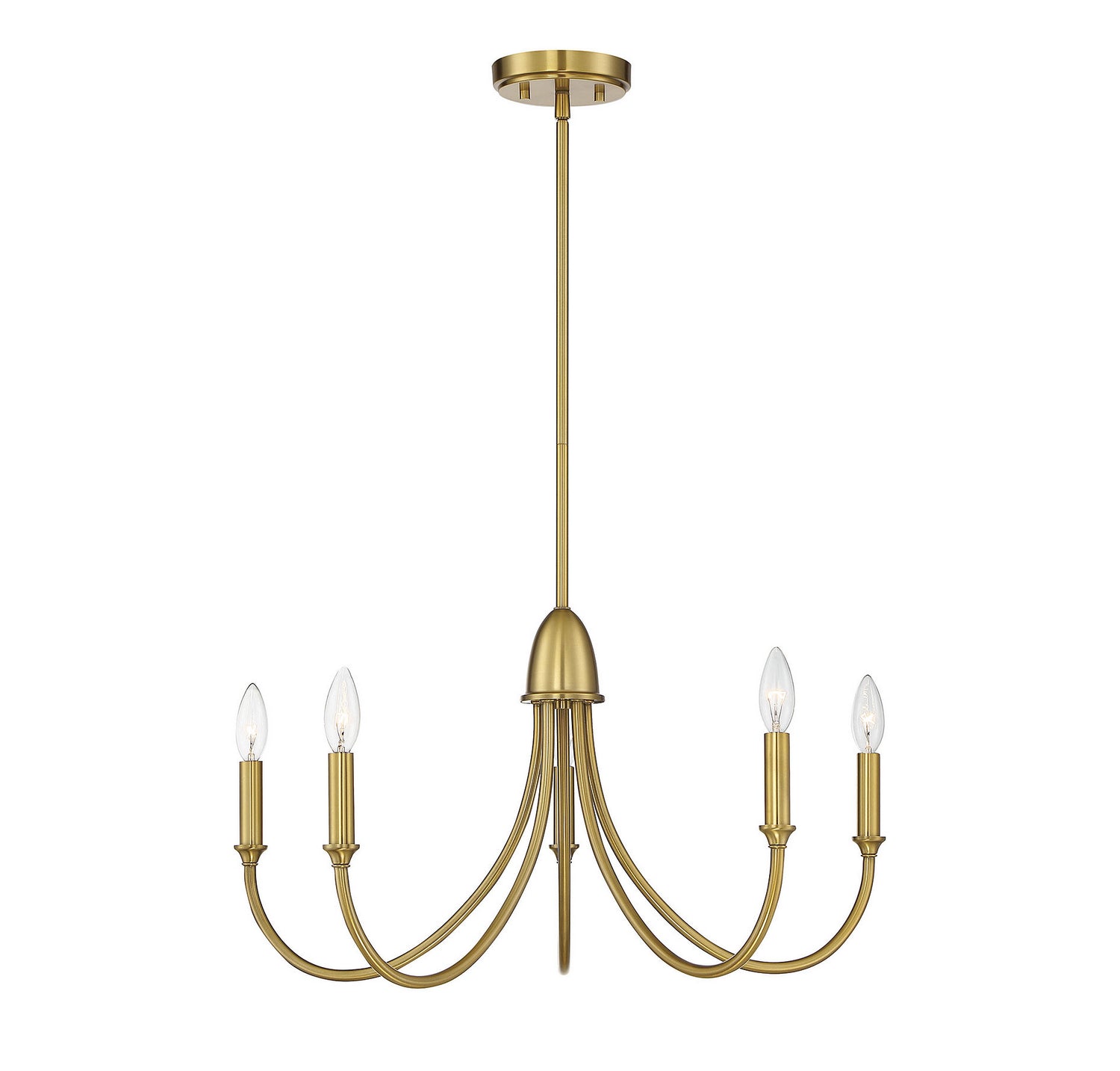 Savoy House - 1-2540-5-322 - Five Light Chandelier - Cameron - Warm Brass