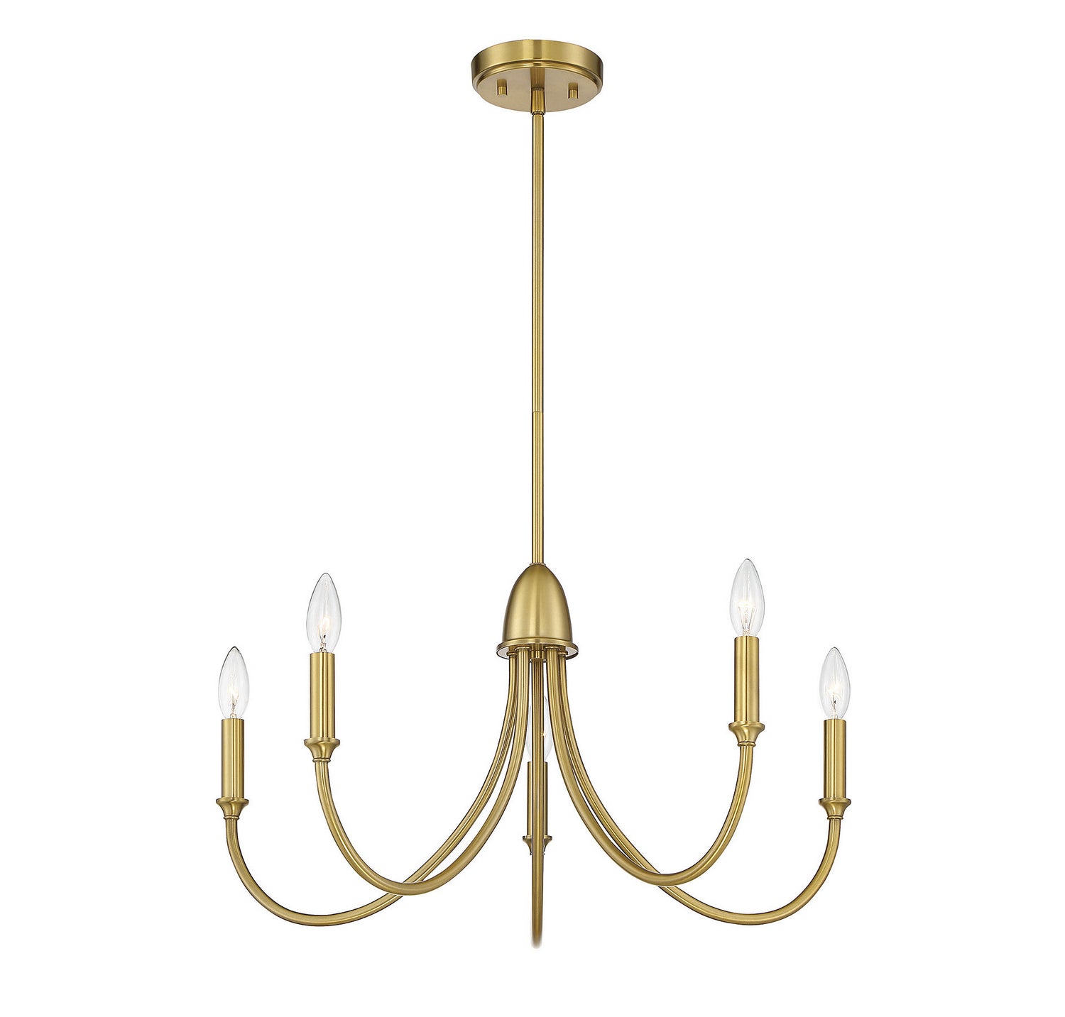 Savoy House - 1-2540-5-322 - Five Light Chandelier - Cameron - Warm Brass