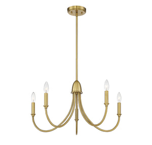 Savoy House - 1-2540-5-322 - Five Light Chandelier - Cameron - Warm Brass