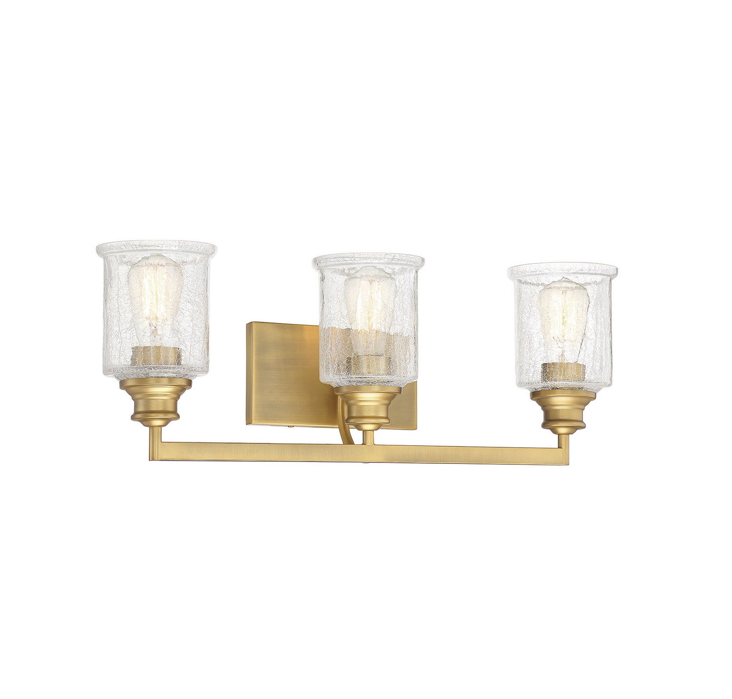 Savoy House - 8-1972-3-322 - Three Light Bath Bar - Hampton - Warm Brass