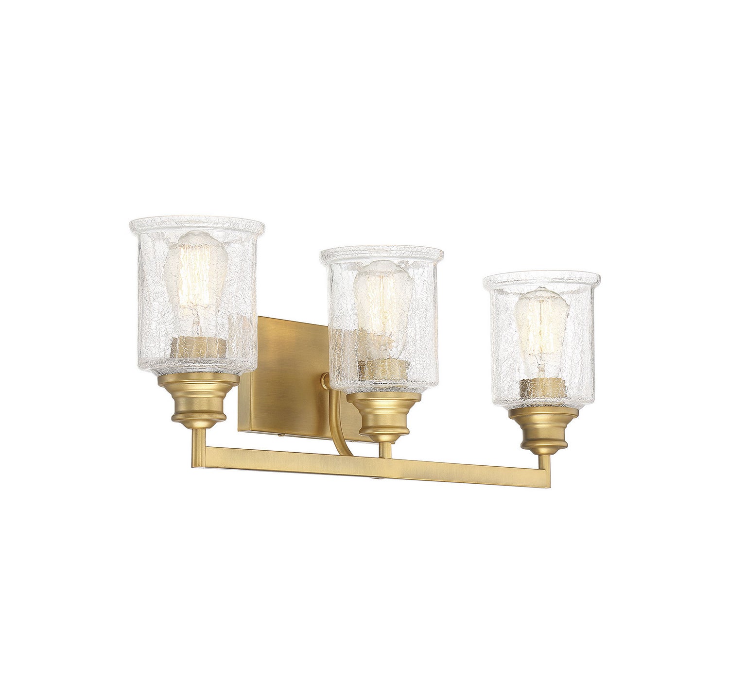 Savoy House - 8-1972-3-322 - Three Light Bath Bar - Hampton - Warm Brass