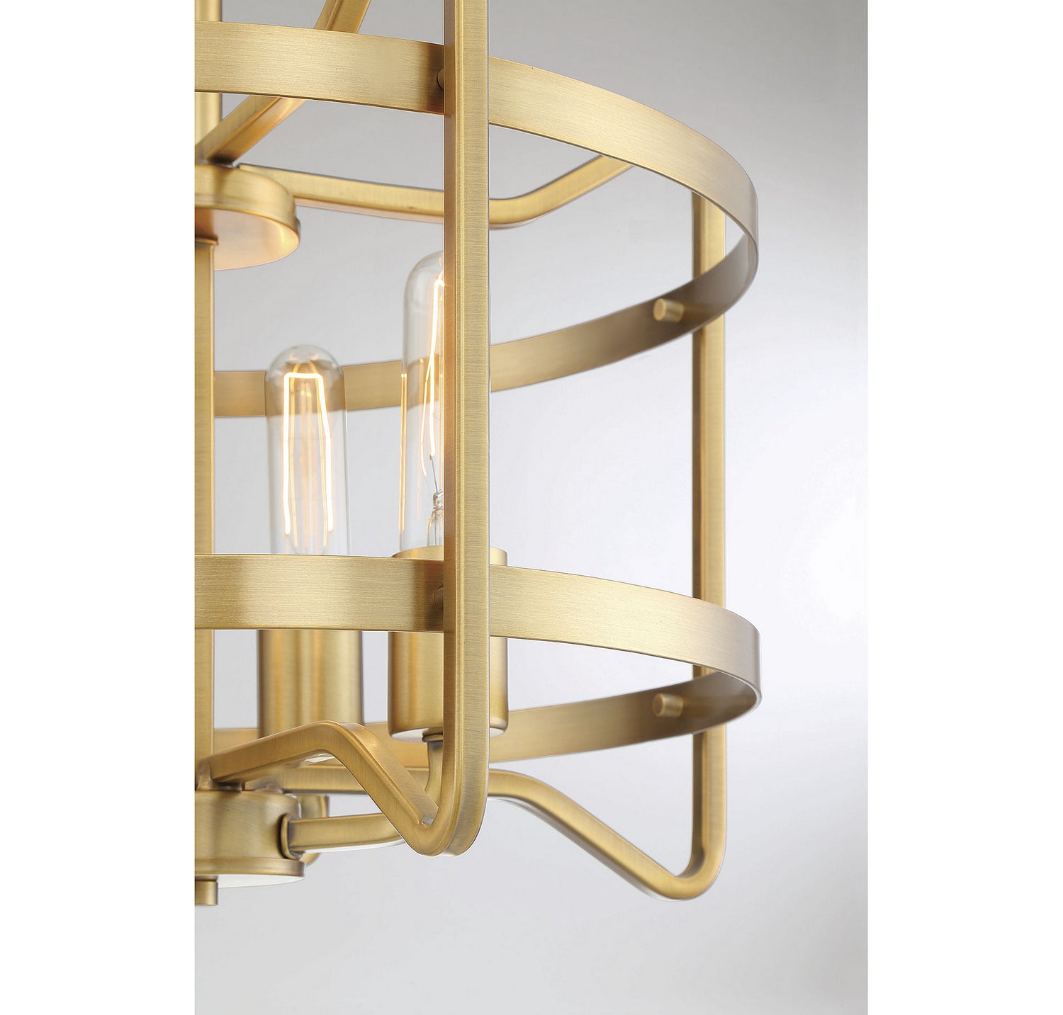 Savoy House - 6-4900-4-322 - Four Light Semi-Flush Mount - Kent - Warm Brass