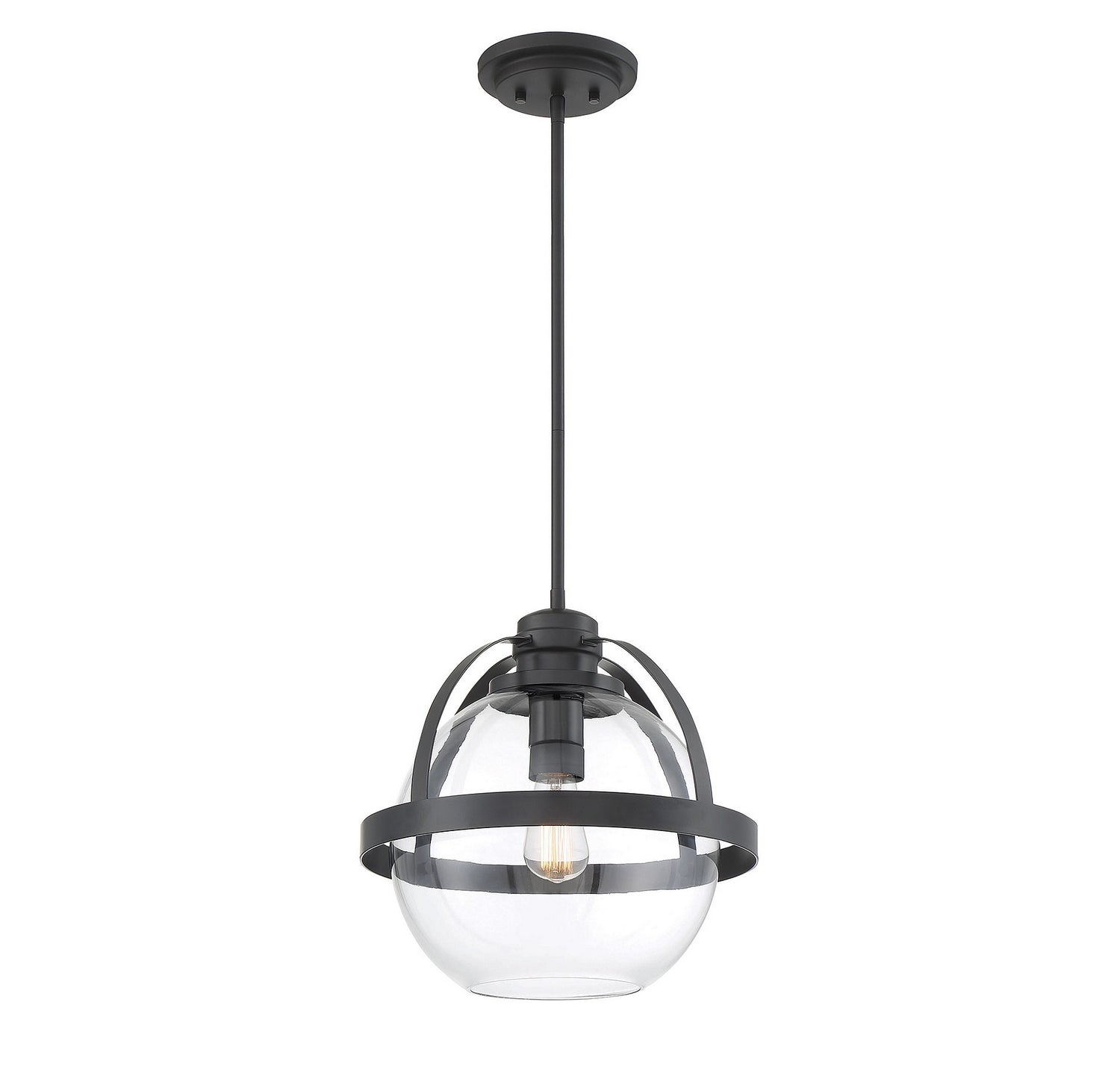 Savoy House - 7-7201-1-89 - One Light Pendant - Pendleton - Matte Black