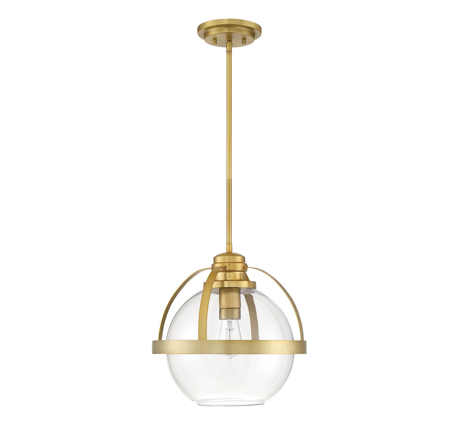 Savoy House - 7-7201-1-322 - One Light Pendant - Pendleton - Warm Brass