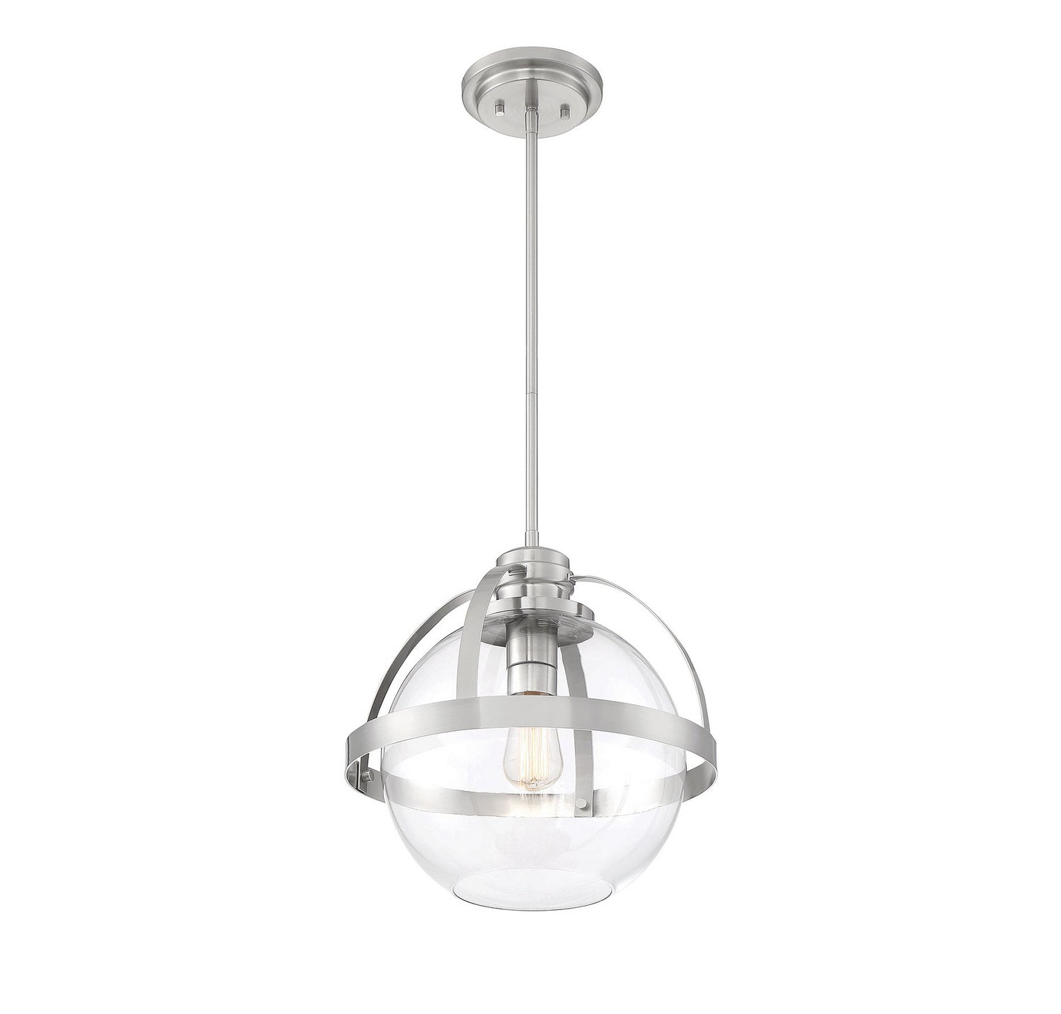 Savoy House - 7-7201-1-SN - One Light Pendant - Pendleton - Satin Nickel