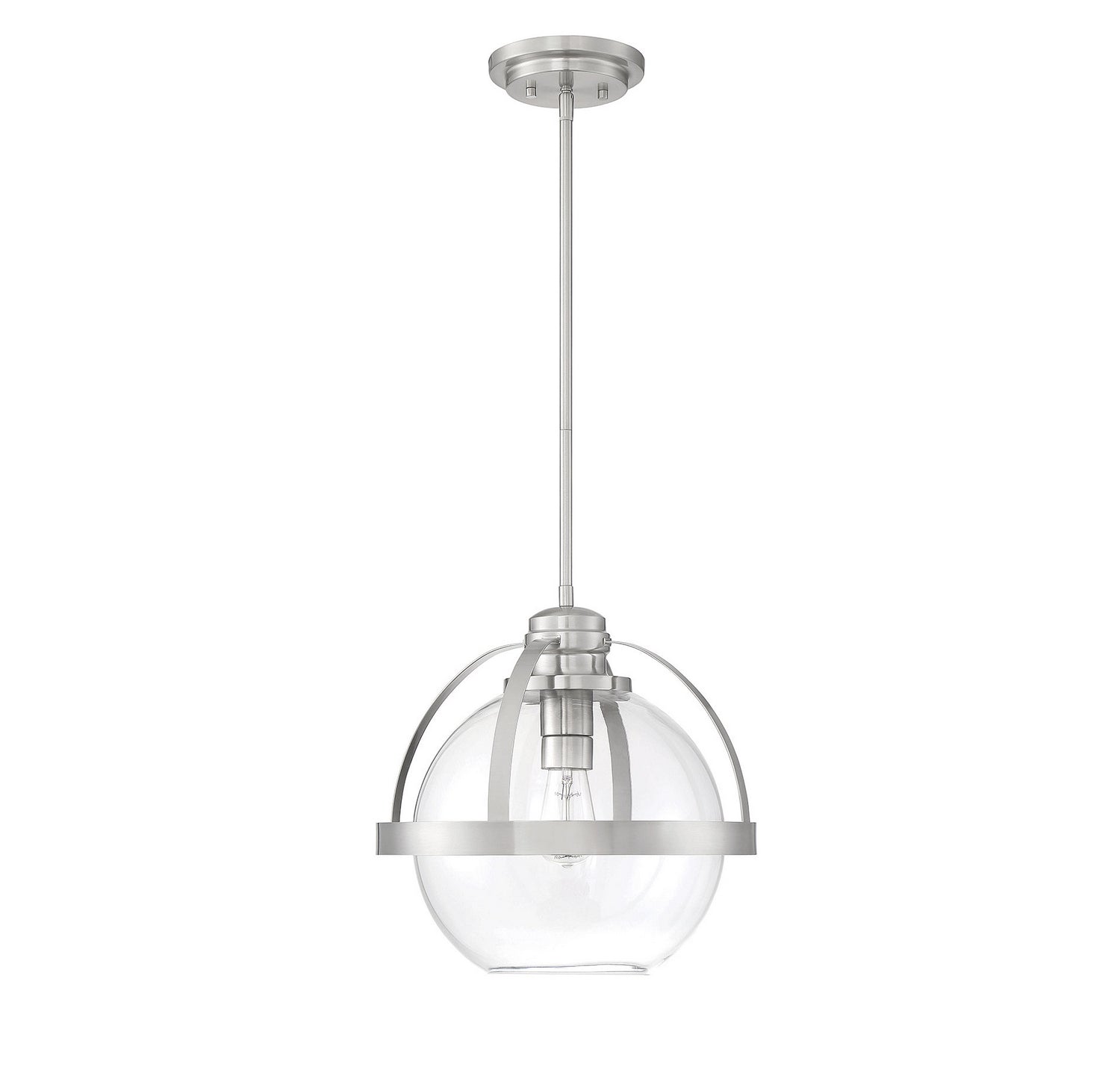 Savoy House - 7-7201-1-SN - One Light Pendant - Pendleton - Satin Nickel