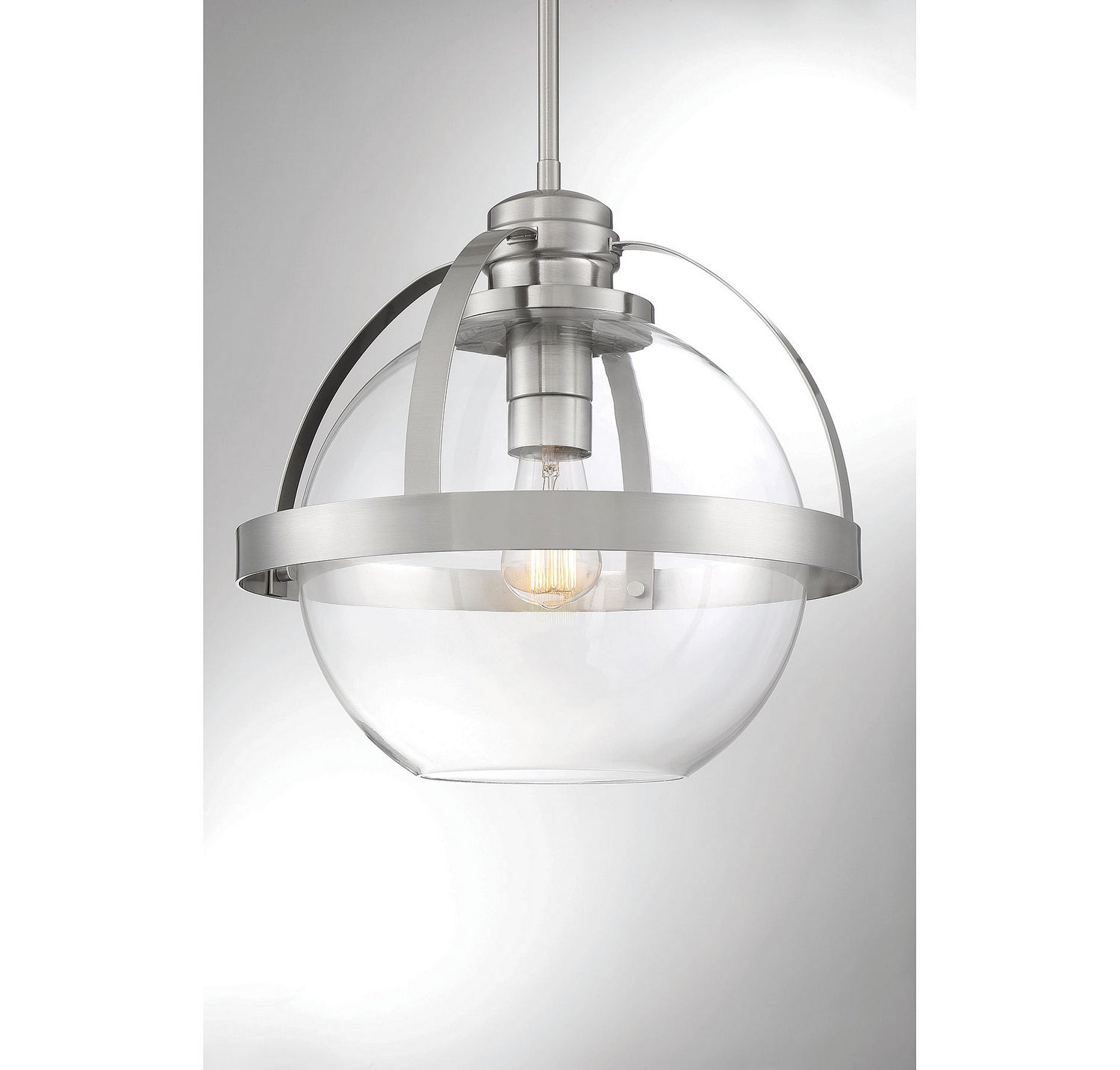 Savoy House - 7-7201-1-SN - One Light Pendant - Pendleton - Satin Nickel