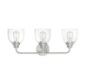 Savoy House - 8-7205-3-SN - Three Light Bath Bar - Vale - Satin Nickel