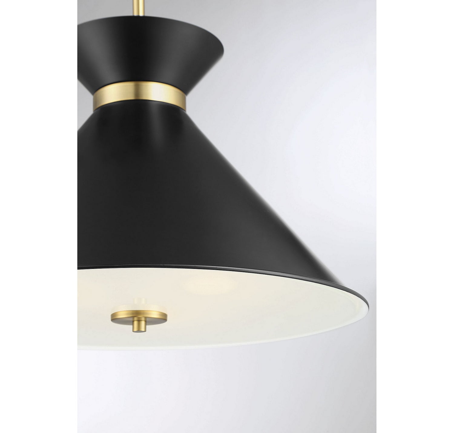 Savoy House - 7-2416-3-143 - Three Light Pendant - Lamar - Black with Warm Brass Accents