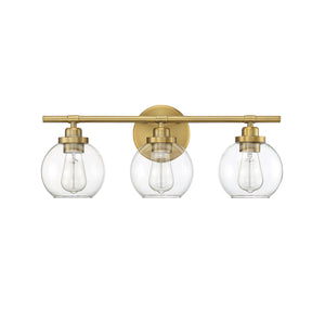 Savoy House - 8-4050-3-322 - Three Light Bath Bar - Carson - Warm Brass