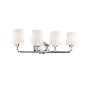 Savoy House - 8-4090-4-109 - Four Light Bath Bar - Capra - Polished Nickel