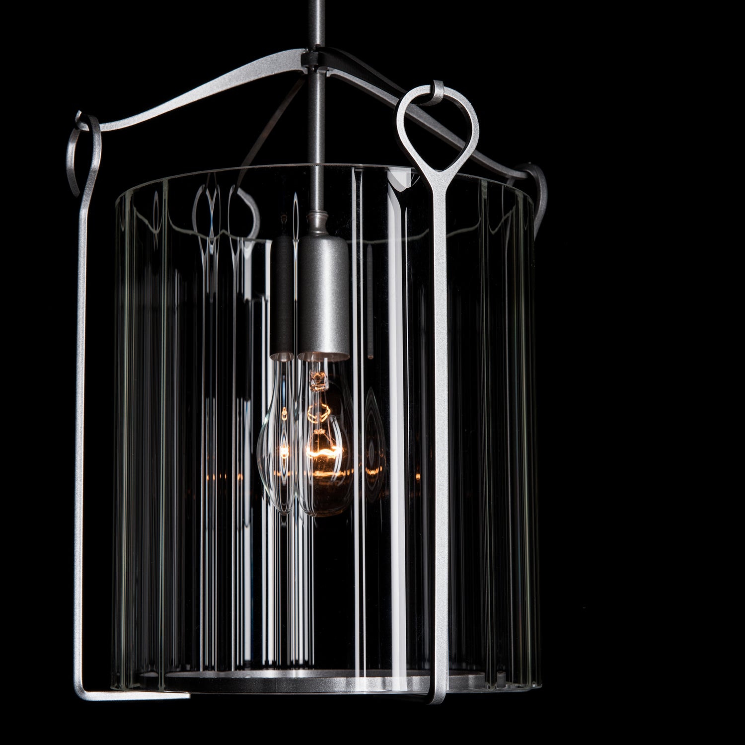 Hubbardton Forge - 104060-SKT-82-ZM0137 - Bow Tall Mini Pendant - Bow - Vintage Platinum