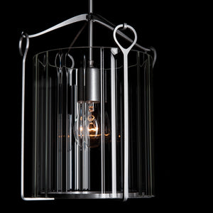 Hubbardton Forge - 104060-SKT-82-ZM0137 - One Light Mini Pendant - Bow - Vintage Platinum