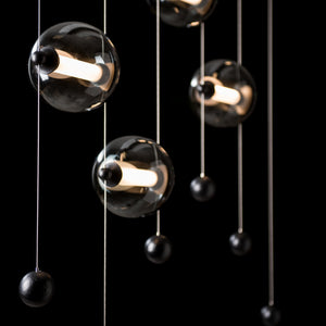 Hubbardton Forge - 139050-LED-STND-10-GG0668 - LED Pendant - Abacus - Black