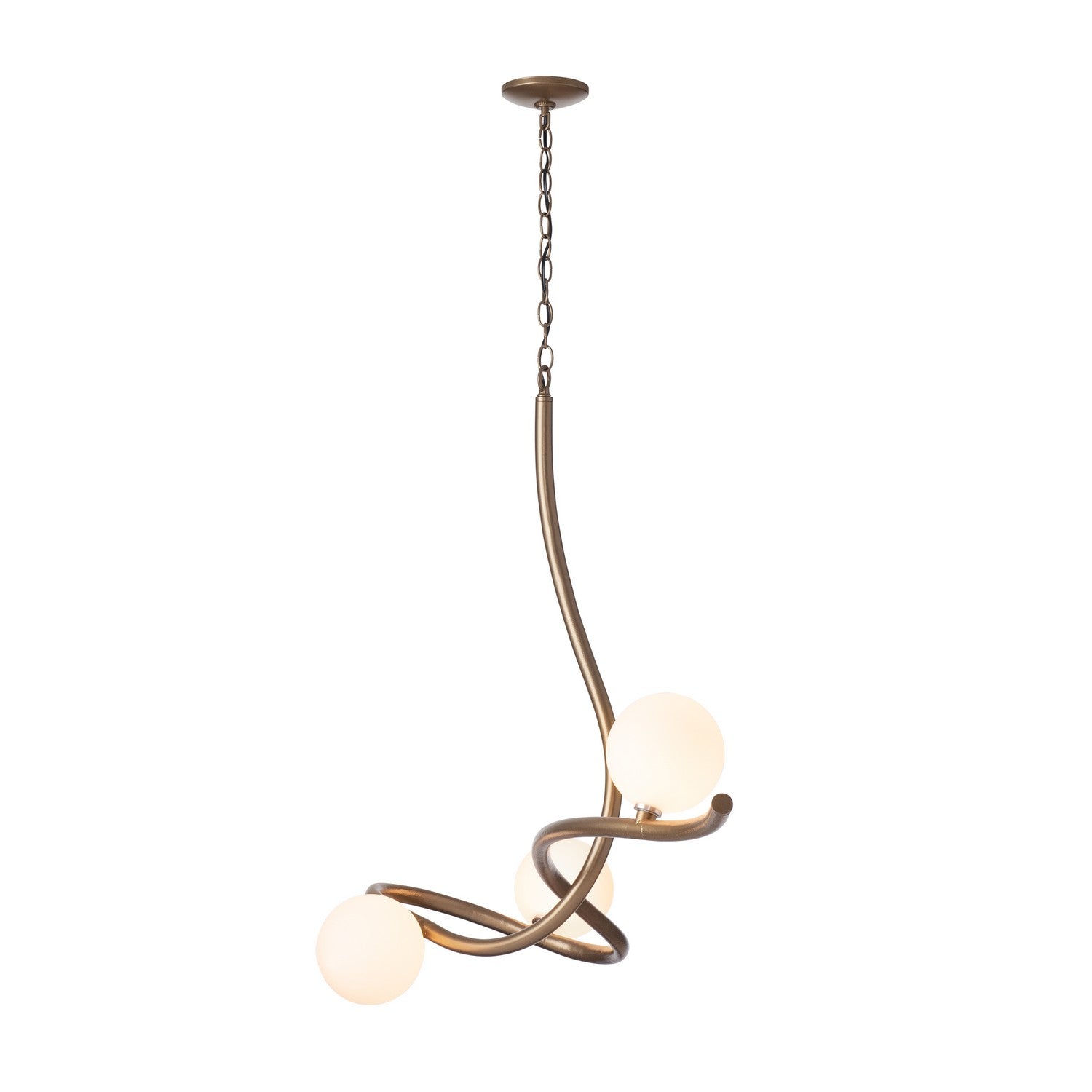 Hubbardton Forge - 139201-SKT-84-GG0677 - Three Light Pendant - Slide - Soft Gold