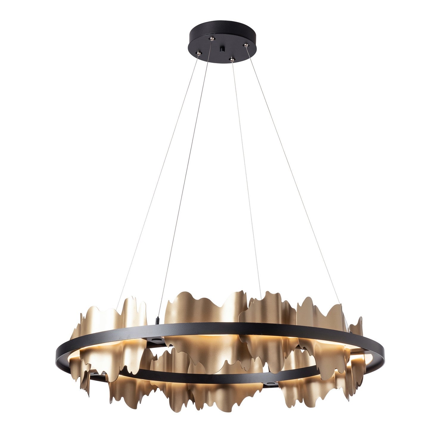 Hubbardton Forge - 139653-LED-STND-10-84 - Hildene Circular LED Pendant - Hildene - Black
