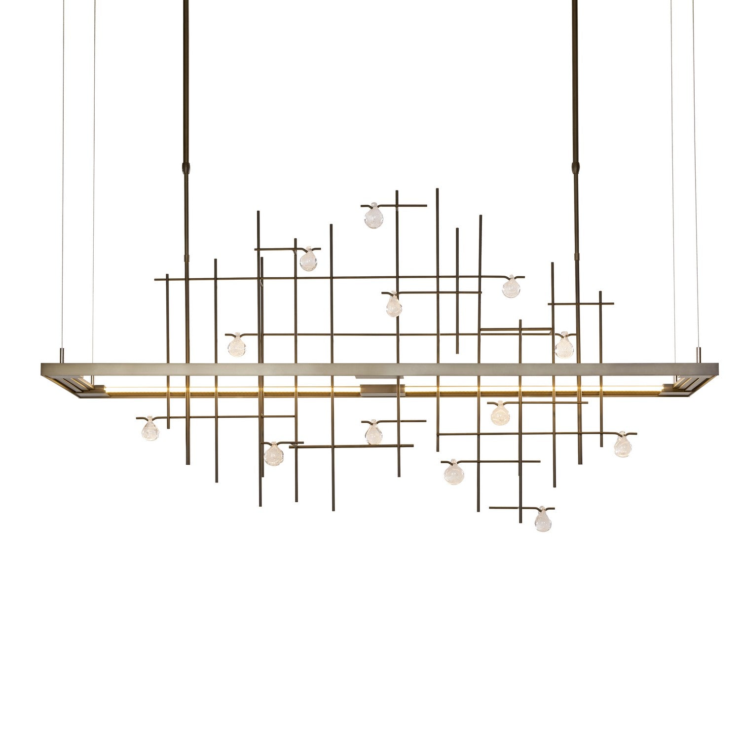 Hubbardton Forge - 139752-LED-STND-07-YG0500 - Spring LED Pendant - Four Seasons - Dark Smoke