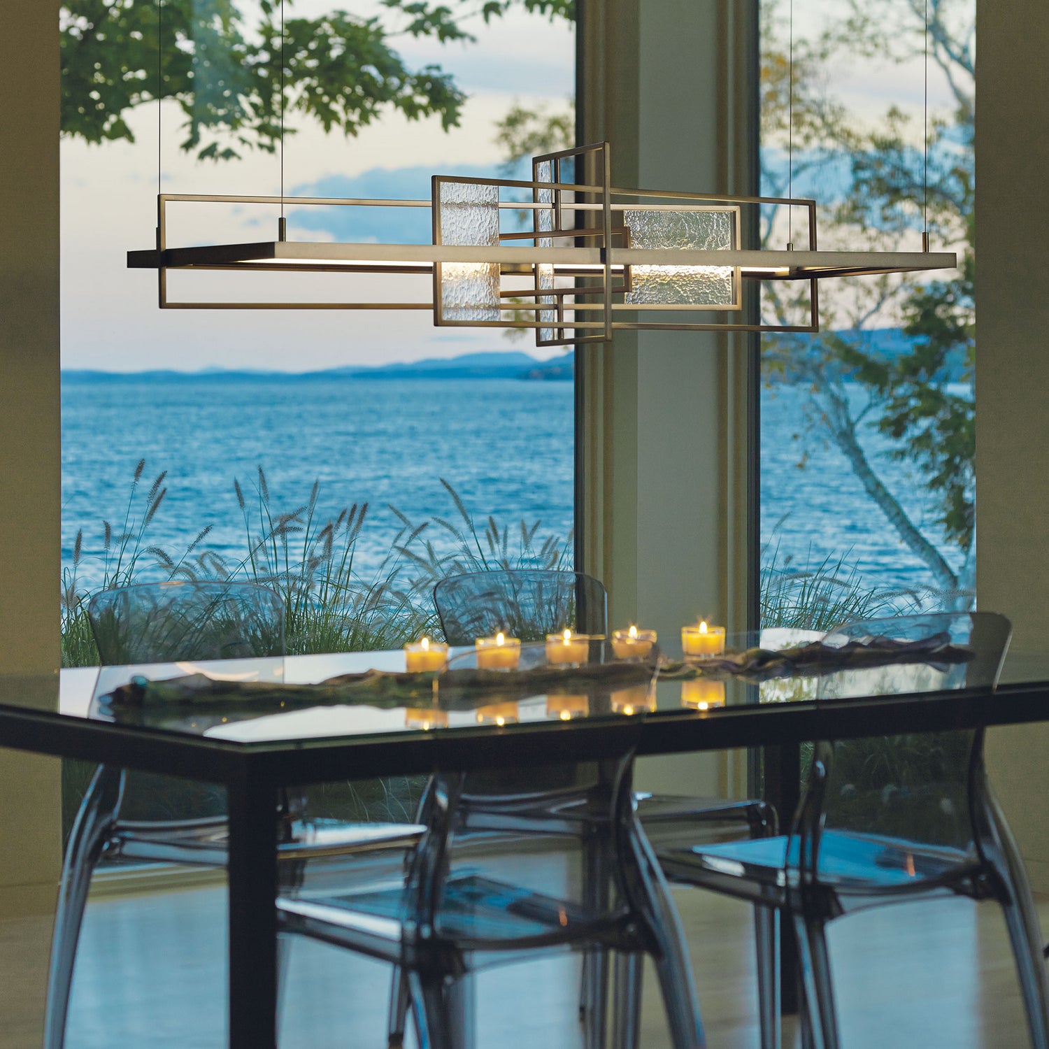 Hubbardton Forge - 139754-LED-STND-07-82 - Summer LED Pendant - Four Seasons - Dark Smoke