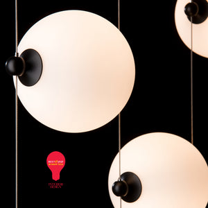 Hubbardton Forge - 289520-LED-STND-10-GG0668 - LED Pendant - Abacus - Black
