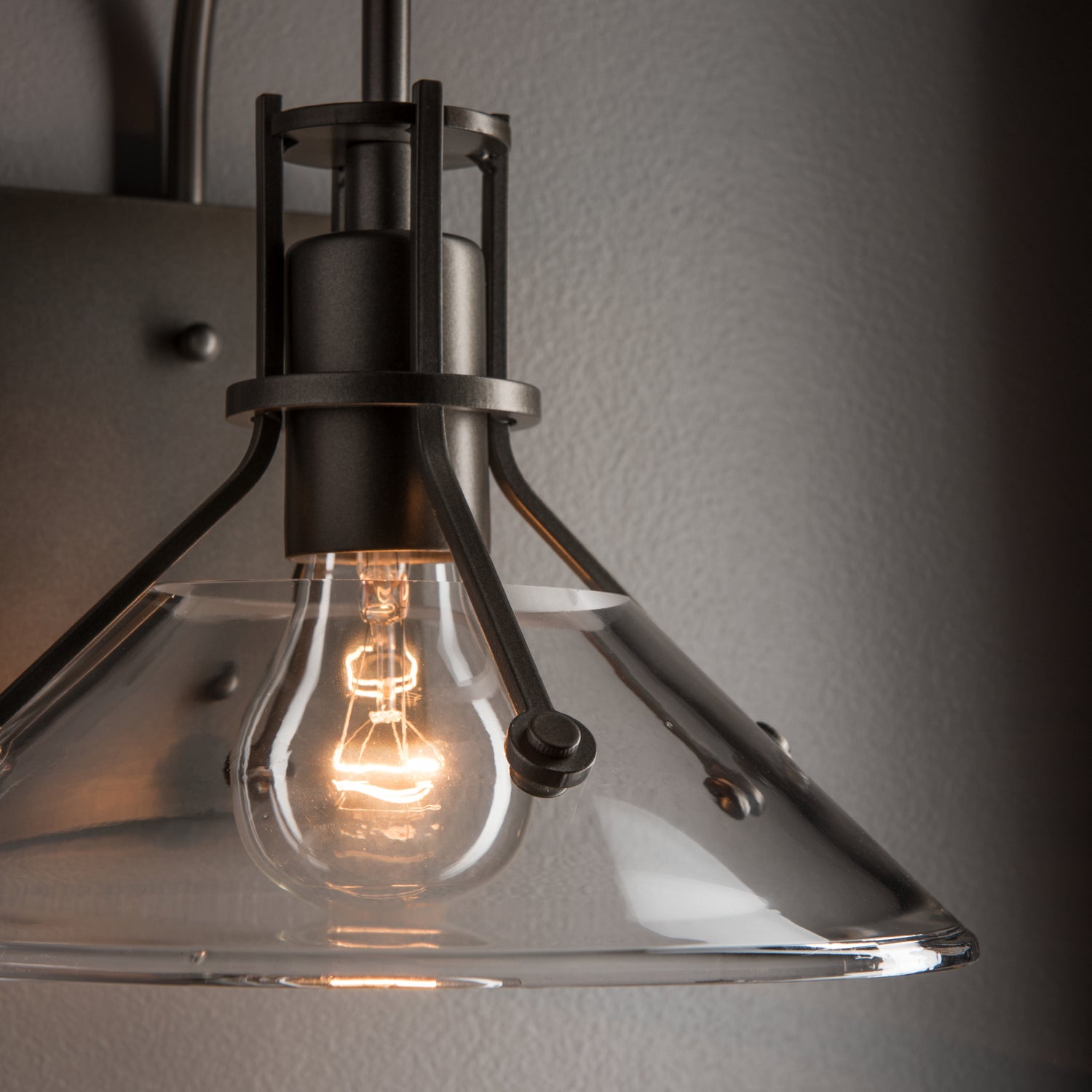 Hubbardton Forge - 302709-SKT-77-ZM0673 - Henry Small Glass Shade Outdoor Sconce - Henry - Coastal Dark Smoke