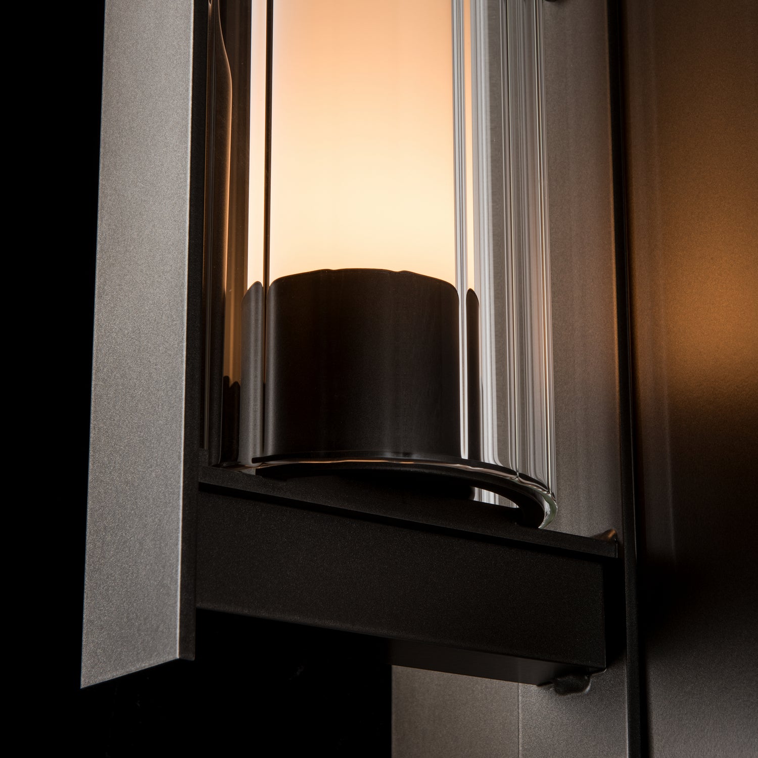 Hubbardton Forge - 307283-SKT-77-ZU0662 - One Light Outdoor Wall Sconce - Vertical Bar - Coastal Dark Smoke