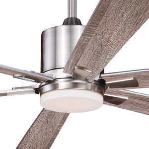 Vaxcel - F0079 - 72"Ceiling Fan - Wheelock - Satin Nickel