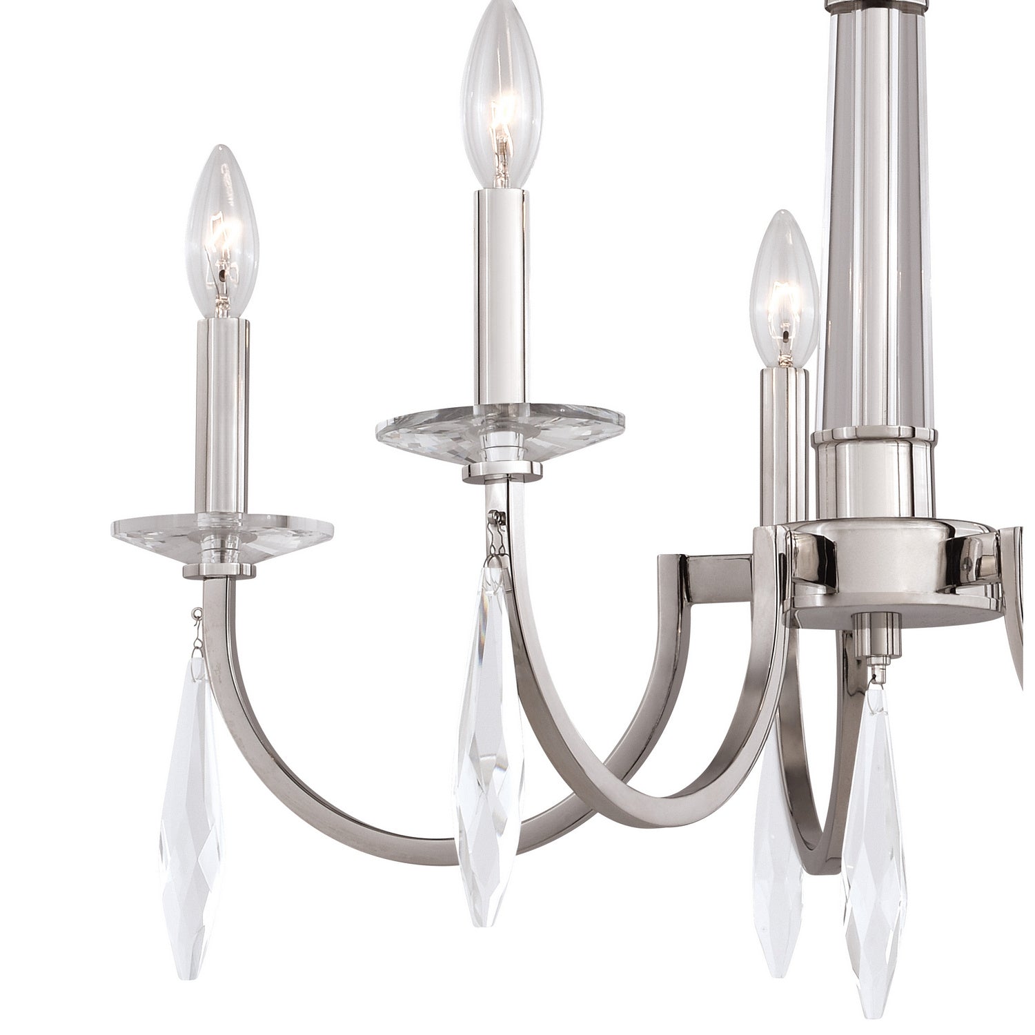 Vaxcel - H0243 - Five Light Chandelier - Hoyne - Polished Nickel