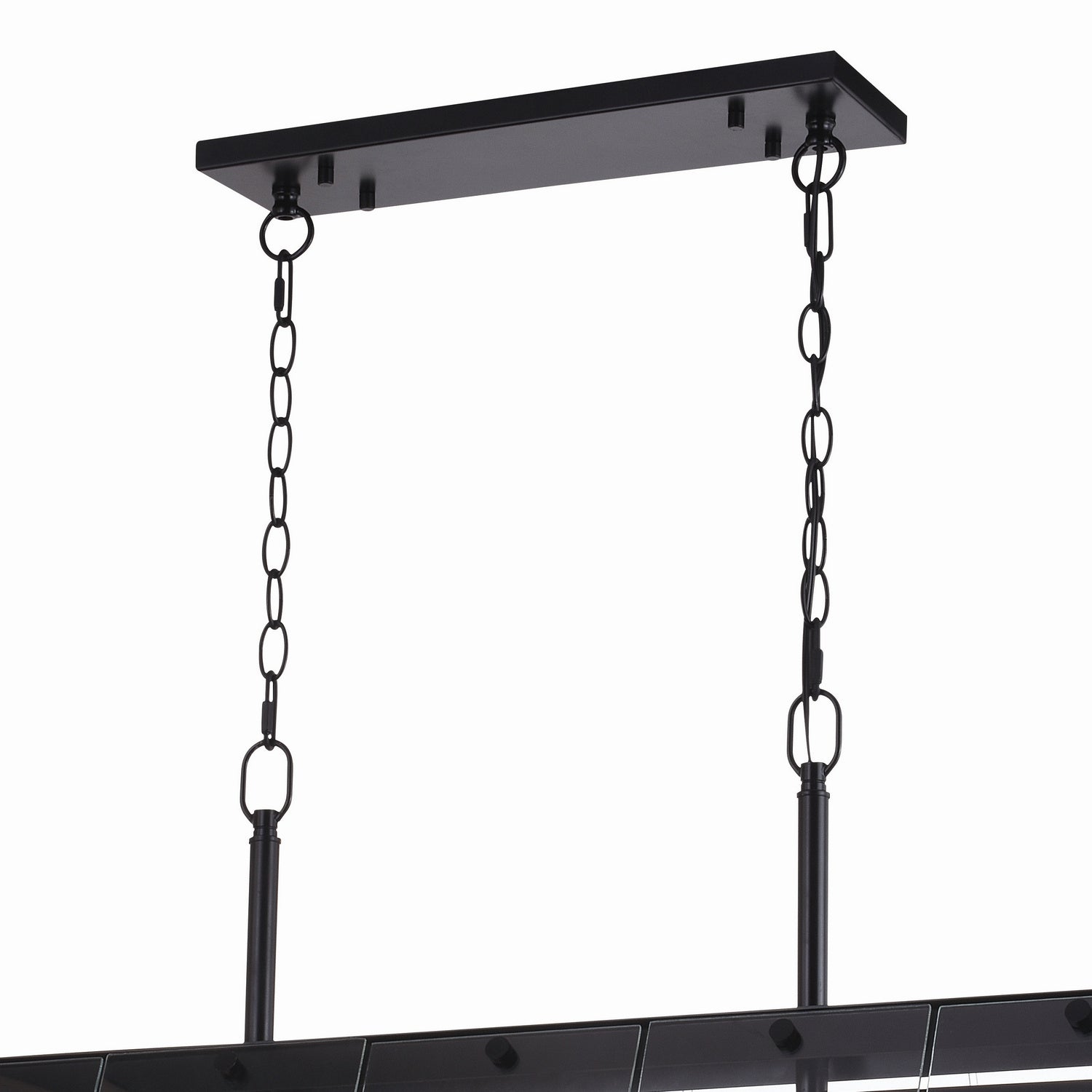 Vaxcel - H0244 - Five Light Linear Chandelier - Tremont - Matte Black