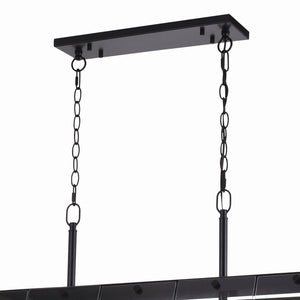 Vaxcel - H0244 - Five Light Linear Chandelier - Tremont - Matte Black