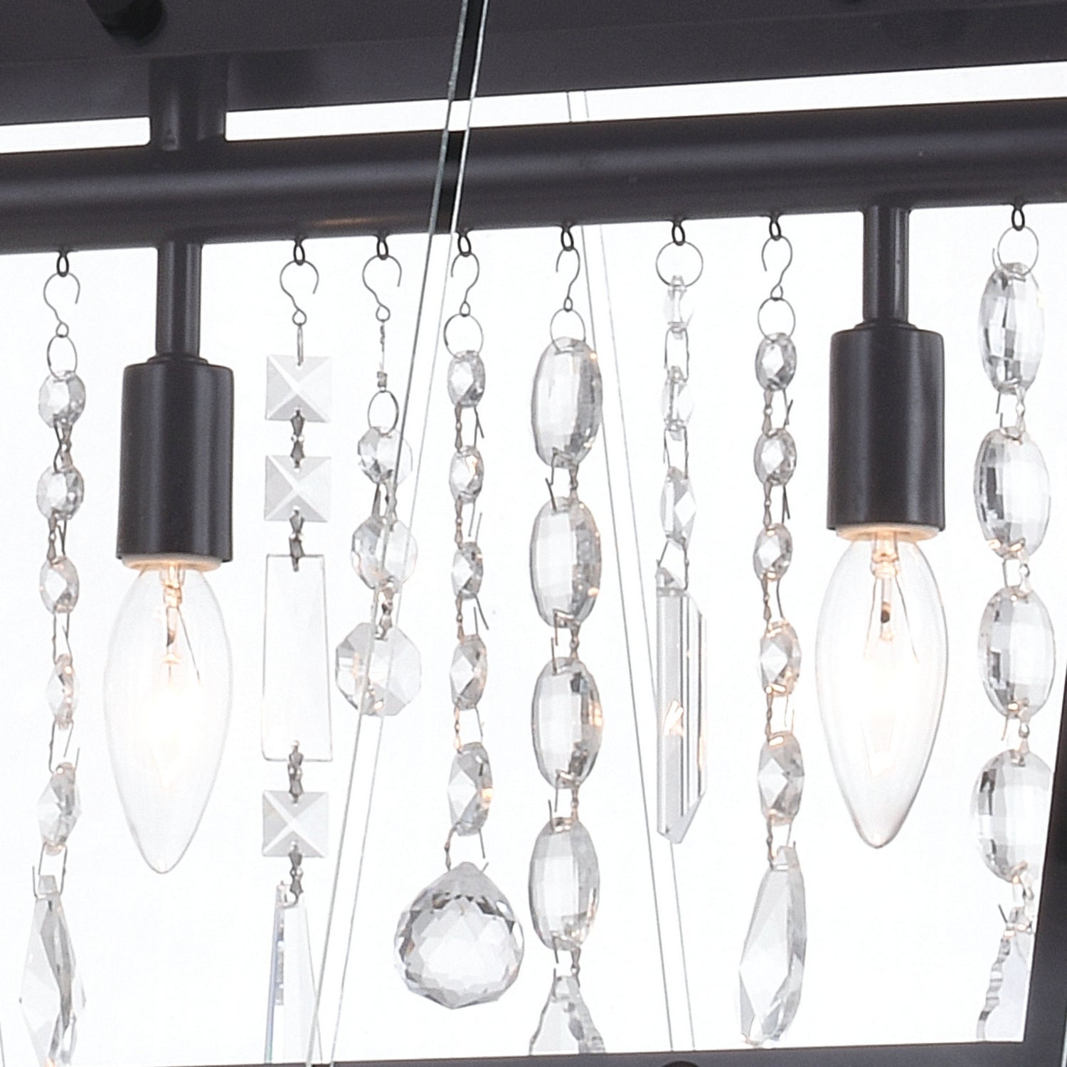 Vaxcel - H0244 - Five Light Linear Chandelier - Tremont - Matte Black